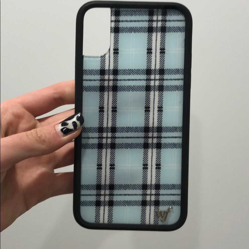 iPhone X/XS Plaid Wildflower Case